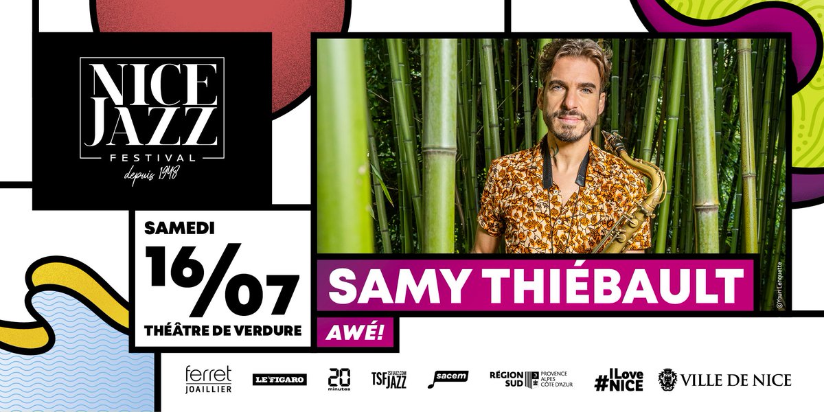 "AWE !" Ca, c'est le cri du jazz ! 😎

💃 Venez danser avec nous et <a href="/SamyThiebault/">Samy Thiébault</a> le 16 juillet au #NJF2022 ! 🎶🎷

🎟👉 nicejazzfestival.fr/fr/billetterie