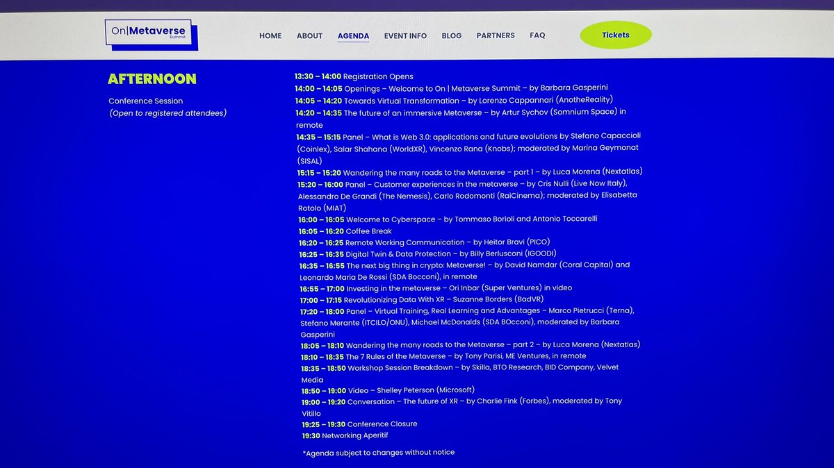 #OnMetaverse22 is starting now!!! @luxurhippie #Italy #Italia #Metaverso #Metaverse <a href="/AnotheRealityXR/">AnotheReality - We Are HIRING 📣</a>   #SuperStudioCyberSpace <a href="/SkarredGhost/">TonyVT SkarredGhost</a> #Milano #Milan #superstudiocyberspace