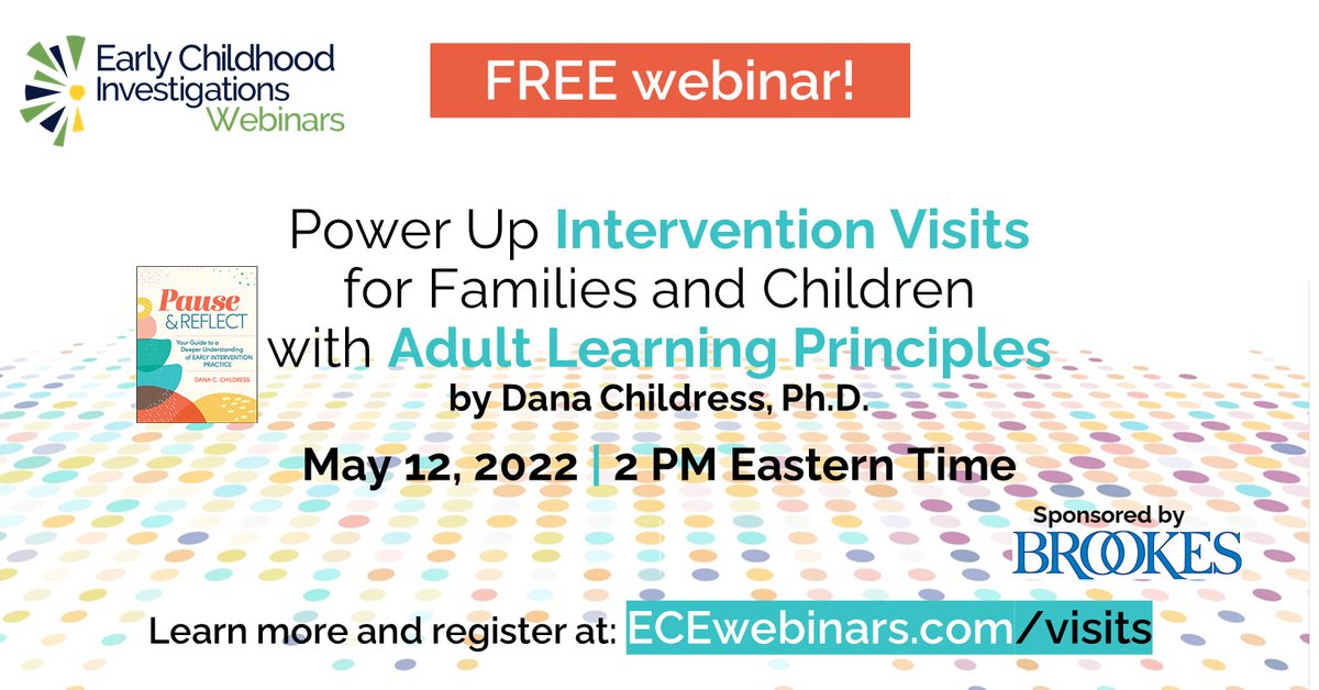 ECEexperts's tweet photo. #Homevisiting made powerful with #adultlearning principles!  Sponsored by @brookespubco, presented by @dcchildress- https://t.co/WFXVRpQGHS #earlyed #earlychildhood #earlychildhoodeducation  #earlyintervention #headstart #decsped #earlychildhoodspecialeducation #kinderchat #ECE https://t.co/BgO0W5JEtS
