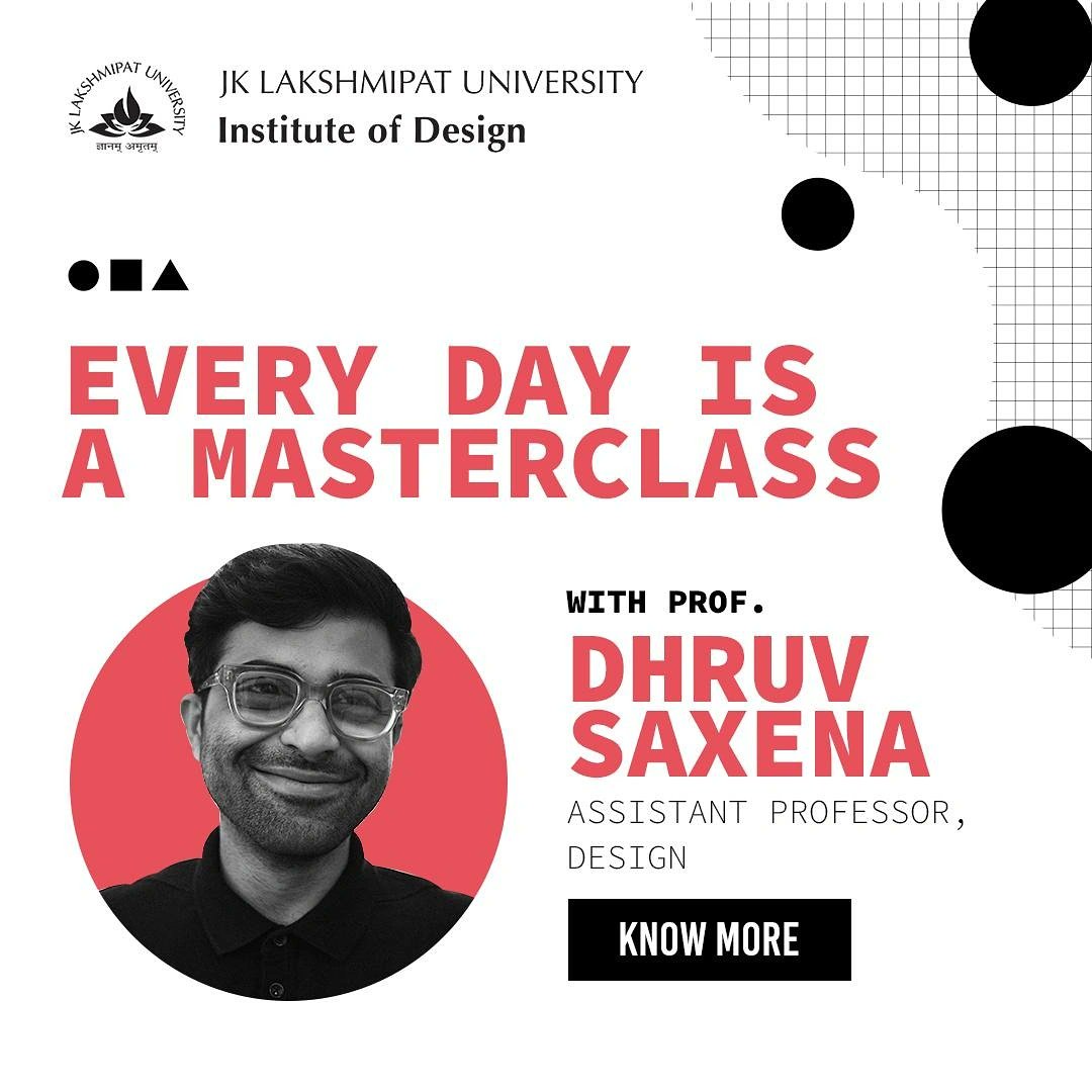jklujaipur's tweet image. Introducing Prof Dhruv Saxena who is a thinker, inventor, designer, innovator,  entrepreneur, and a professor of Industrial design at #JKLU #InstituteOfDesign. He is also the founder of a4 Aachaar and Atelier DS.

#Admission2022 #AdmissionOpen #Design #UG #Higherstudies #Jaipur