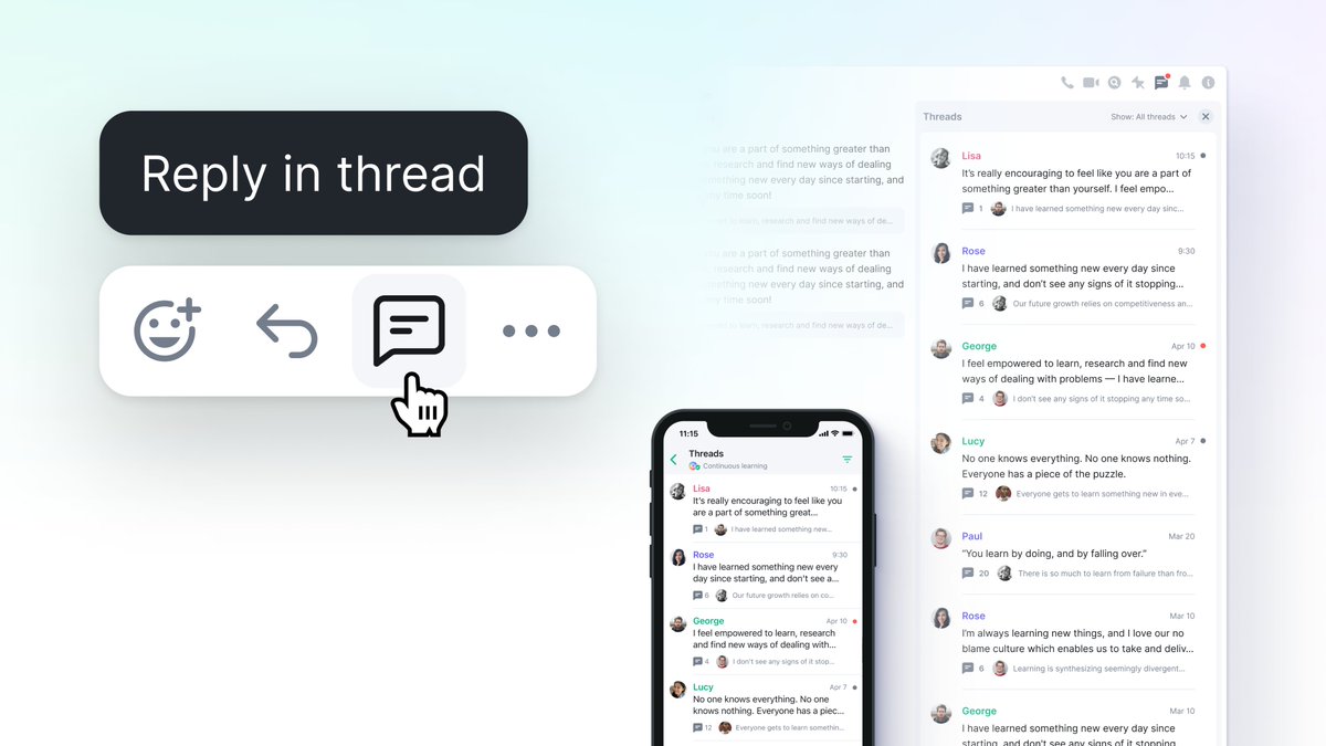 element_hq's tweet photo. 📢 All users can now opt-in to our Threads Beta! 🎉

Threads help declutter the main room timeline by moving conversations and topics into the right panel 🧹

For more info and what’s coming next, please give our latest blog a read ➡️ https://t.co/OSxO3b4fdL https://t.co/nxW5M8Ma8j