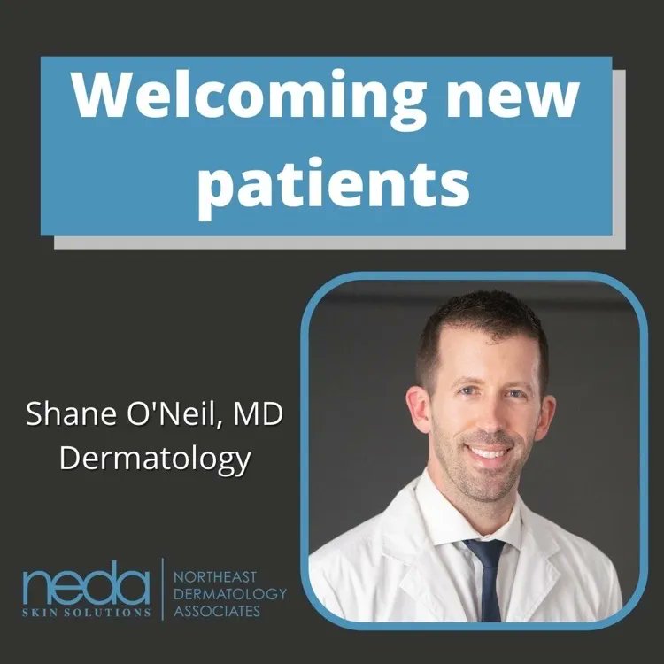 NEastDerm's tweet photo. Welcome Shane O’Neil, M.D! He treats many skin concerns &amp; conditions for patients of all ages &amp; looks forward to working with you to keep your skin healthy. Dr. O’Neil is welcoming new patients at our Beverly, Haverhill, and Newburyport locations. Book by calling 978-691-5690. https://t.co/Uwjnbp1wiw