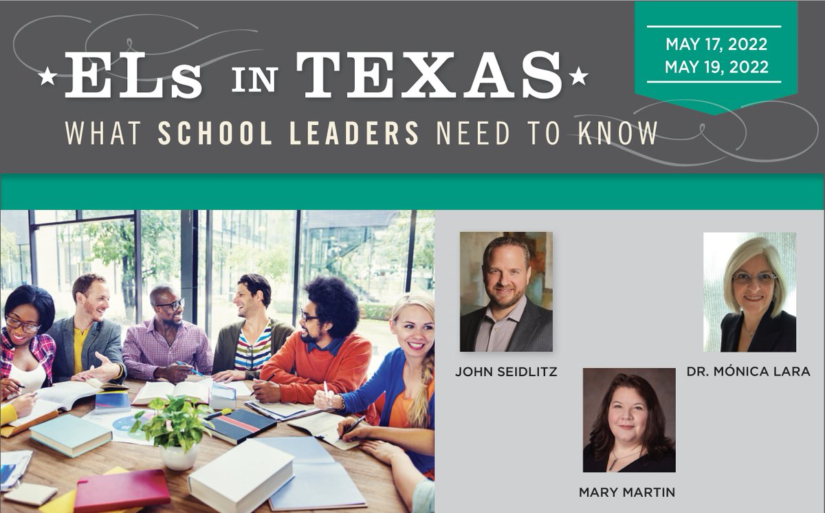 Seidlitz_Ed's tweet photo. Who Should Attend our #ELsinTX conferences?
✏️Administrators
✏️#EL #Bilingual Coordinators/Directors
✏️EL Specialists/Bilingual Specialists
✏️EL Instructional Coaches/ Facilitators
✏️EL Teacher Leaders
Register today! DFW 5/17 & San Antonio 5/19!
https://t.co/0quQwdnttU https://t.co/AgnoFoUPOA
