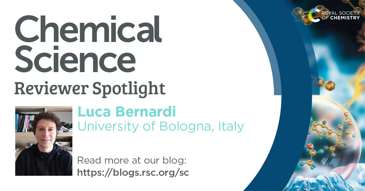 ChemicalScience's tweet photo. The final #ChemSciReviewers from our April Reviewer Spotlight blog is Luca Bernardi from @Unibo. Thank you for all your contributions 😍!

Want to know what encouraged Luca to start reviewing for Chemical Science? Find out here👉 https://t.co/lhlQOFmQJG https://t.co/MuyotdddqA