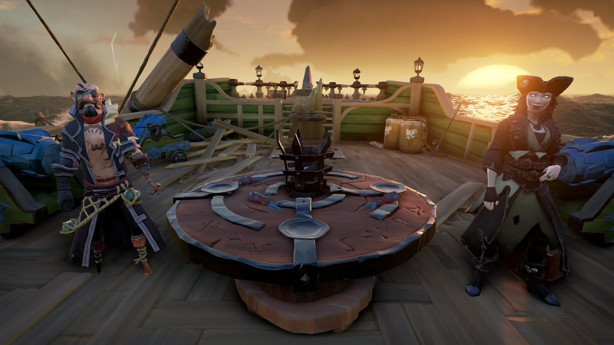 MerryMerrickSoT's tweet photo. Arrrr it’s good t be back on me ship with @Belle_SoT #SeaOfThieves #TheShroudedDeep https://t.co/K3ApsiAQL6