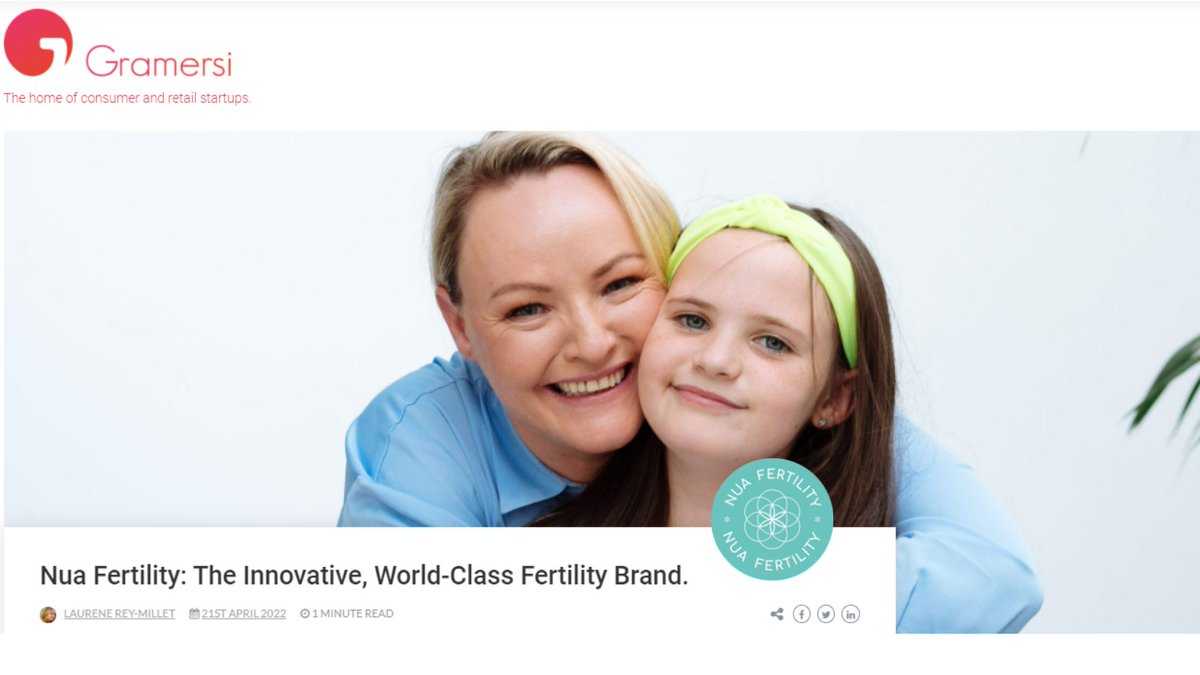 NuaFertility's tweet photo. Breaking Mews - @NuaFertility  is proud to announce that we have been featured in Gramerci for being “The Innovative, World-Class Fertility Brand“. Yes, that’s the headline, and we love it. 😍 

Read the full article here - https://t.co/3HXrQc23Ue 

#nuafertility https://t.co/50AbwsvEwQ