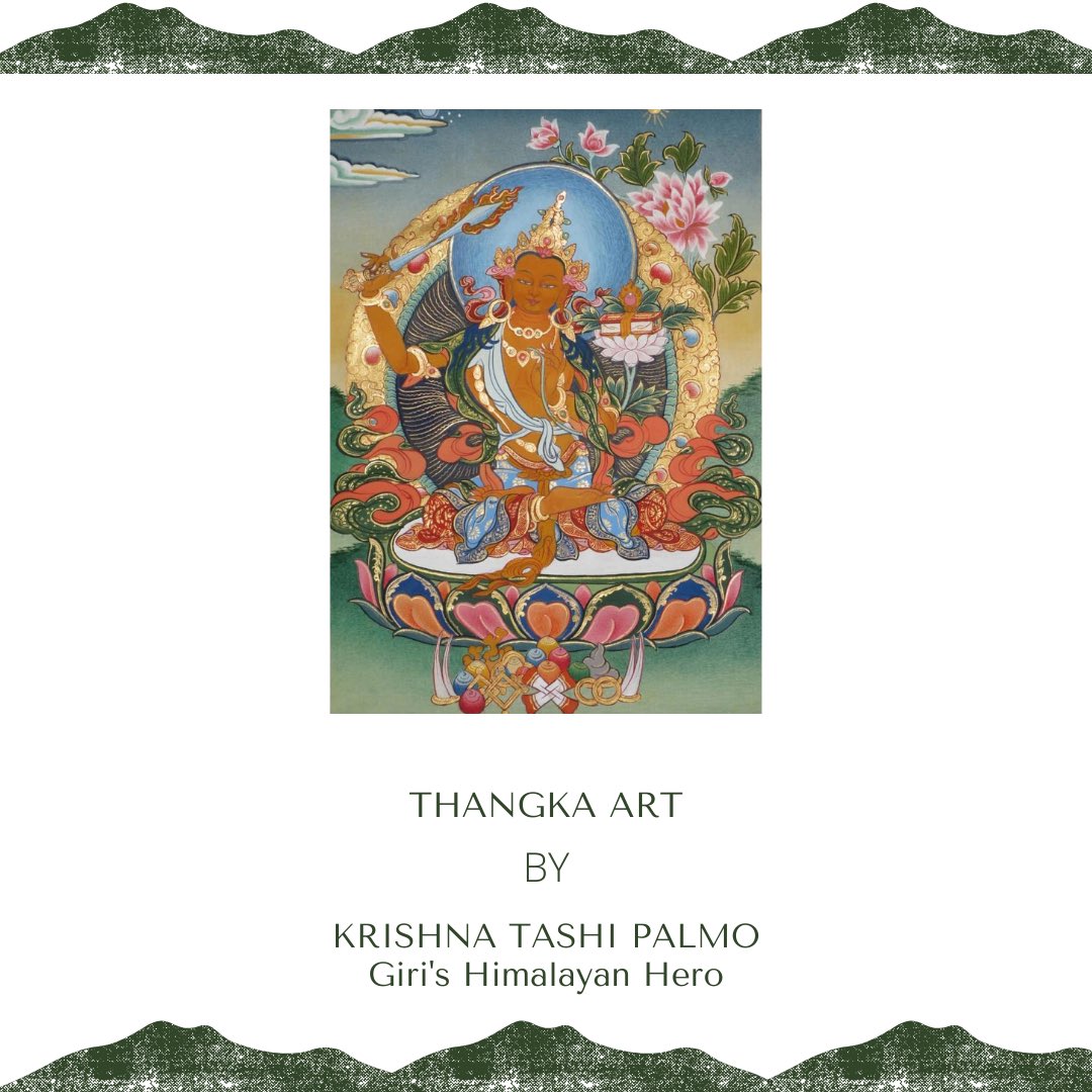 FoundationGiri's tweet photo. Intricate and detailed Thangka art requires practice, dedication, concentration and balance. Krishna uses a variety of colors - natural pigments to acrylic paints and even real gold for my paintings. 

Read the full article on our LinkedIn page. https://t.co/wIPHDirRwU https://t.co/2ycQwRRjPi
