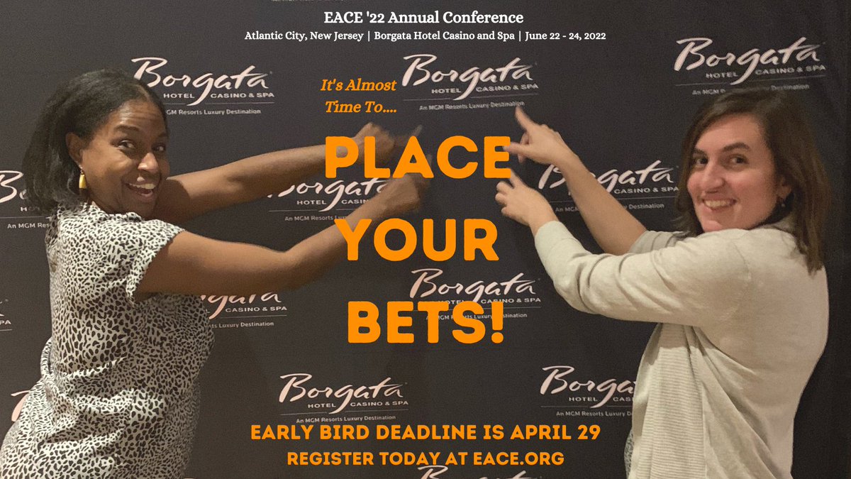 EACEPR's tweet photo. The EACE Annual Conference is region’s premier professional development and networking event for recruiting and career center professionals. Early bird pricing for this year's conference in Atlantic City, NJ is expiring soon on April 29. Register today at https://t.co/lTlv1kYN5g! https://t.co/iwPwxUeIjC