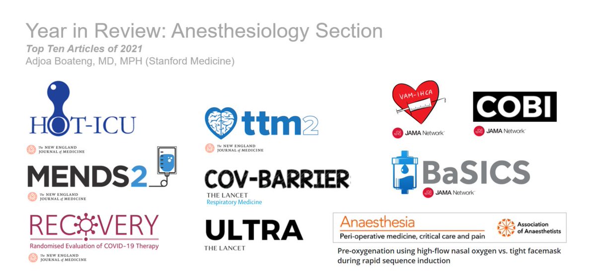 SCCM Clinical Pharmacy and Pharmacology Section (@sccm_cpp) on Twitter photo Phenomenal YIR by <a href="/BoatengMD/">Dr. Boateng</a> <a href="/Stanford/">Stanford University</a> for <a href="/SCCM_Anesth/">SCCM Anesthesiology Section</a>. We loved all the #PharmICU content! 💉
Hear about the most influential publications on topics including COVID-19 therapeutics, oxygenation targets, sedative agents, IV fluids, cardiac arrest, & TXA: bit.ly/3OqMhzF Phenomenal YIR by <a href="/BoatengMD/">Dr. Boateng</a> <a href="/Stanford/">Stanford University</a> for <a href="/SCCM_Anesth/">SCCM Anesthesiology Section</a>. We loved all the #PharmICU content! 💉
Hear about the most influential publications on topics including COVID-19 therapeutics, oxygenation targets, sedative agents, IV fluids, cardiac arrest, & TXA: bit.ly/3OqMhzF
