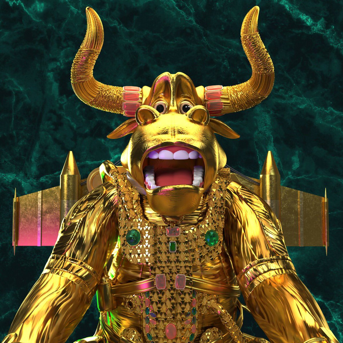 Golden legendary SpaceBull avatar! 🚀