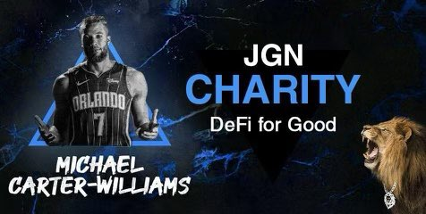 JGNDeFi's tweet photo. Excitement is rising for $JGN's upcoming DeFi for Good Charity initiative! 

Amazing to have renowned NBA player Michael Carter-Williams join us to help launch this. Together we've made a donation to Ukraine humanitarian efforts. Much more to come! 🏀🦁🚀

@mcarterwilliams #DAO https://t.co/4AXpn0DaA6