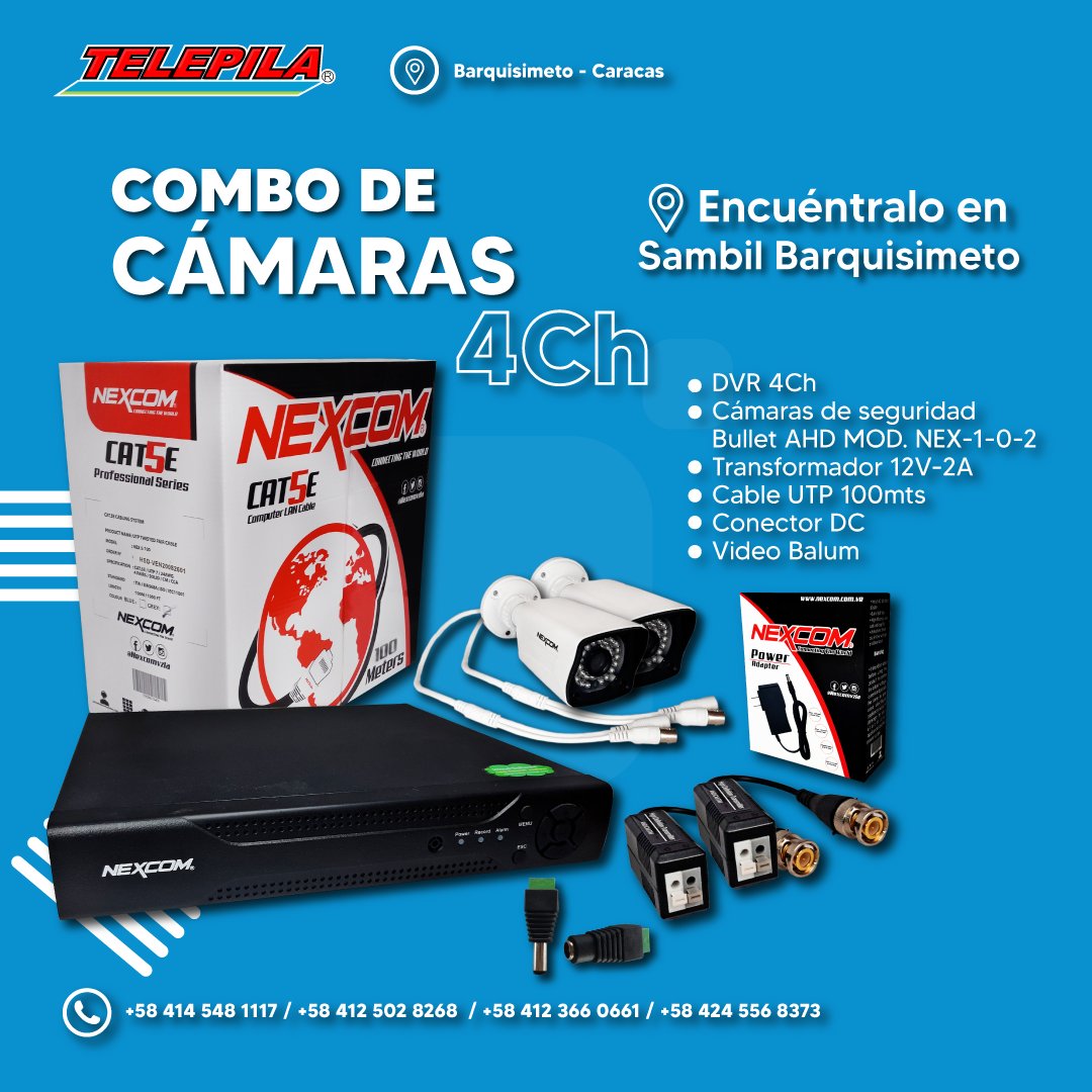 Telepila's tweet photo. COMBOS DE CÁMARAS │ SAMBIL BARQUISIMETO https://t.co/t7IBWMufmp