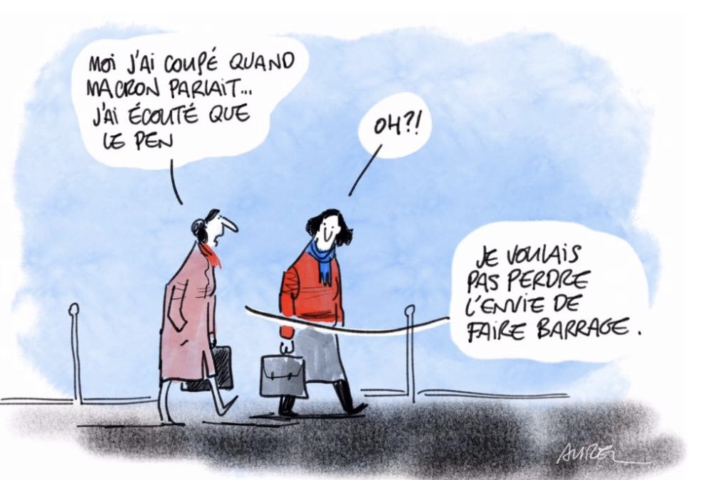 Ce dessin résume assez bien mon sentiment après ce débat…

La démocratie c’est souvent éviter le pire pour garder le droit d’espérer le meilleur…