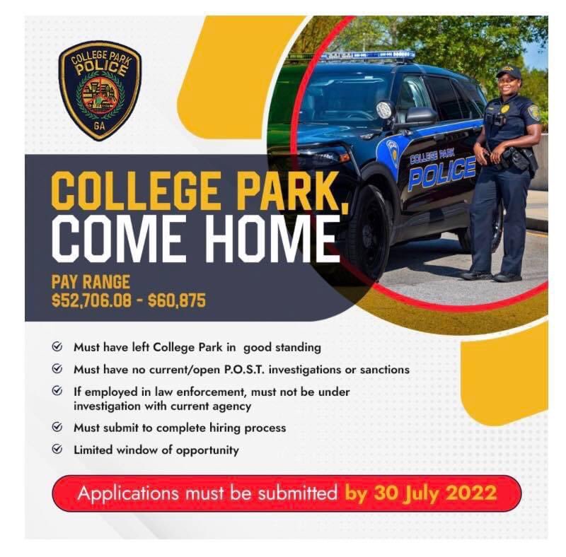College Park PD tweet media