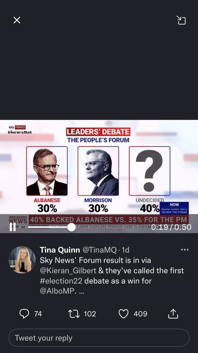HelzyNolan's tweet photo. Isn’t it funny that Sky News “accidentally on purpose” displayed the voting results incorrectly 🤔😐
At first glance it appears to be a tie!! 🤣 Quality production team over at #NeverTrustNewsCorp #LeadersDebate #auspol https://t.co/tjZmSjIYz6