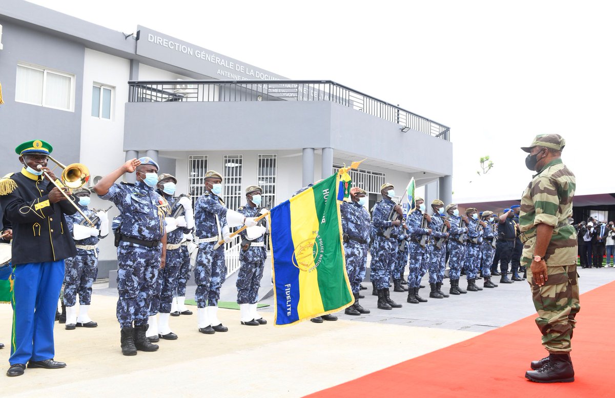 PresidenceGA's tweet photo. Ce 21 Avril, le @PresidentABO a procédé respectivement aux inaugurations de l’Antenne Provinciale (Ogooué-Ivindo) de la Direction Générale de la Documentation et de l’immigration, et, de la mairie de la commune du 2ème arrondissement de Makokou. https://t.co/foThEEdYlF