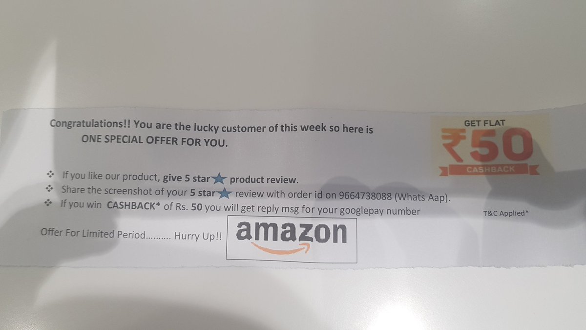 Scam alert! <a href="/amazonIN/">Amazon India</a> is this how your sellers gain reviews? And do you a company support this??
