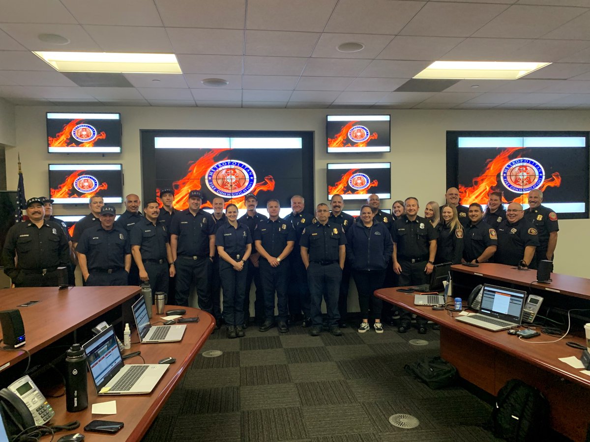 Teaming with <a href="/LACoFDPIO/">L.A. County Fire Department</a> <a href="/LAFD/">LAFD 🔥</a>, our Fire Rescue Coordination Center staff taught telecommunicators how to utilize the Interagency Resource Operability Capability system, which allows mutual aid resources to mobilize quickly/efficiently for any large scale fire or disaster.