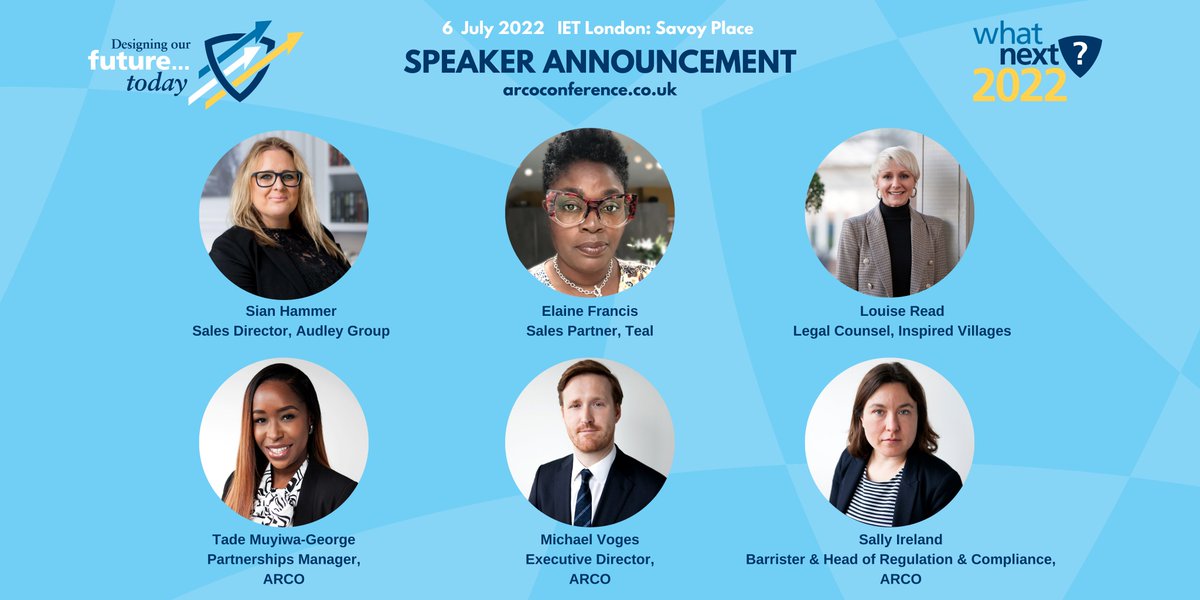 The ARCO Conference on 6th July could not come at a more pivotal time - with the Government's Older People's Housing Taskforce due to kick off imminently. 

Find out more about our great speakers and get your tickets 👇

eventcreate.com/e/arcoconferen…