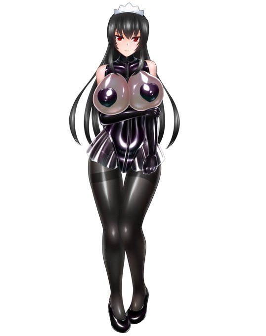 このメイド衣装は親友のアトリに貰ったもので、プレイでよく使っています。 