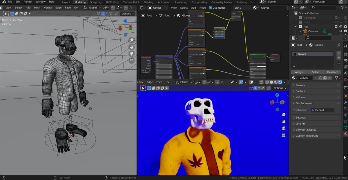 SkullHeadNet's tweet photo. 🔸Now work is underway to create a new 3D project "Skull Ape"🐵. We have a great desire to collaborate with @BoredApeYC  We will be glad if they notice us) https://t.co/xlnKdjdTdH