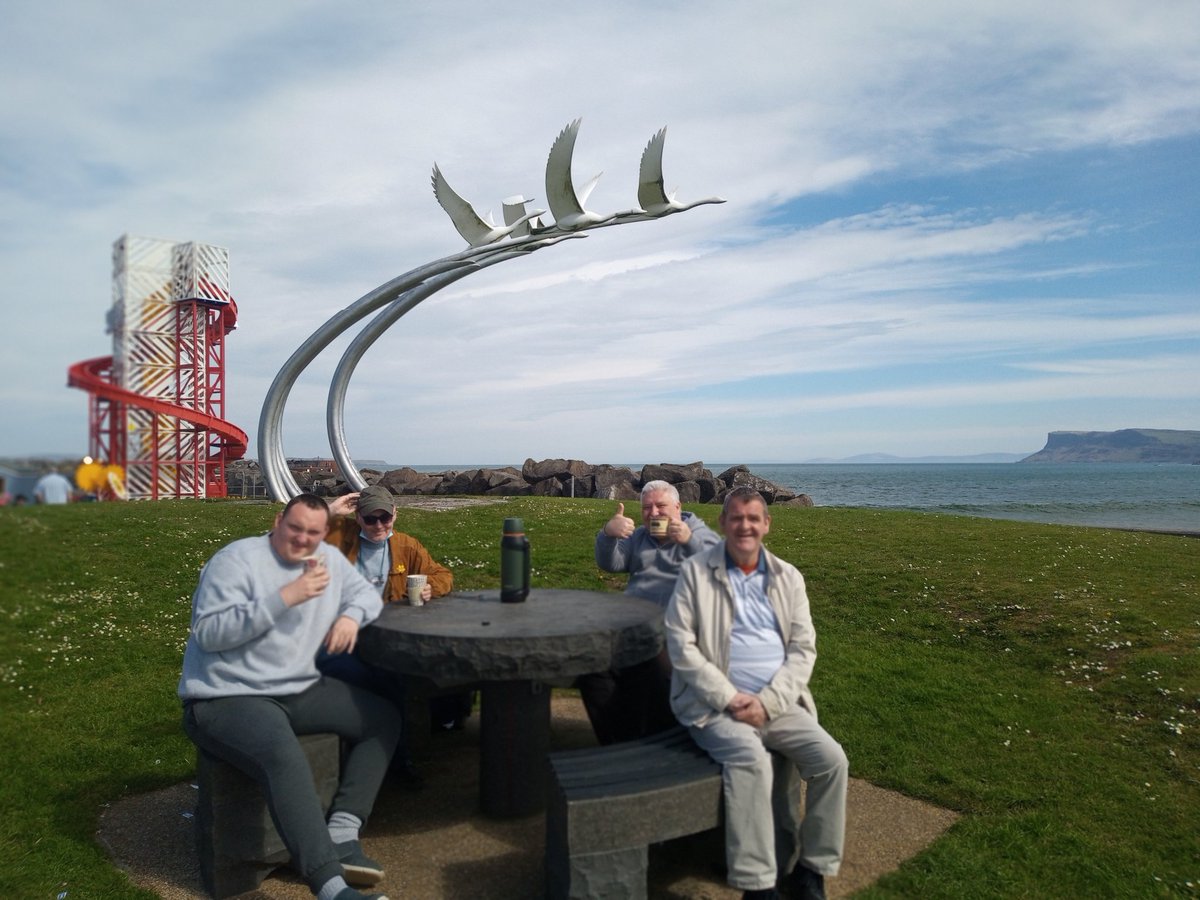 TrianglePandE's tweet image. GAPS
Ballycastle and Armoy. 
Another fantastic sunny day walking and playing games on the beach. 
A rewarding cup of coffee and chat afterwards.
Always a pleasure to meet up with these guys. 
@TNLComFundNI #gaps #ballycastle #armoy