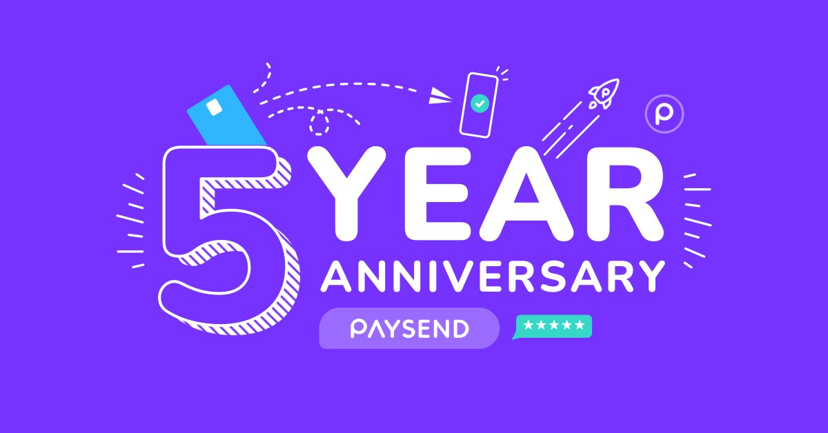 Paysend's tweet photo. We're 5 years old today! Congratulations to all of our people and to our leadership team for everything that’s been achieved since we launched in 2017. Read more on this exciting news: https://t.co/kAe1UczsQH  #birthday #fintech #payments #financialinclusion #moneyforthefuture 🎂 https://t.co/PoAbocuJmo