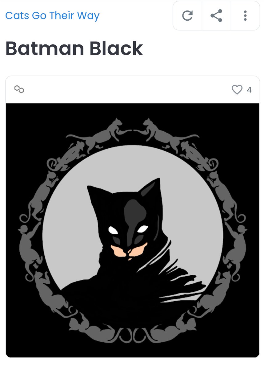 CatsGoTheirWay さん(<a href="/CatsGotheirWay/">CatsGoTheirWay</a>) のBatmanにゃんこをお迎えです🥰 Cool✨✨