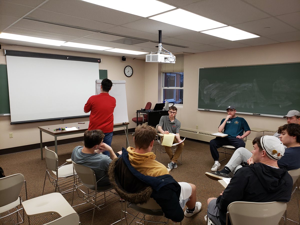 WabashDPD's tweet photo. Last week, our #DemocracyFellows hosted a deliberation about student perceptions of the Gentleman's Rule. Our participants engaged in rich discussions about the many contexts of the rule and how these contexts shape future conversations and actions! Thank you to all who attended! https://t.co/DM5UshU7Fc