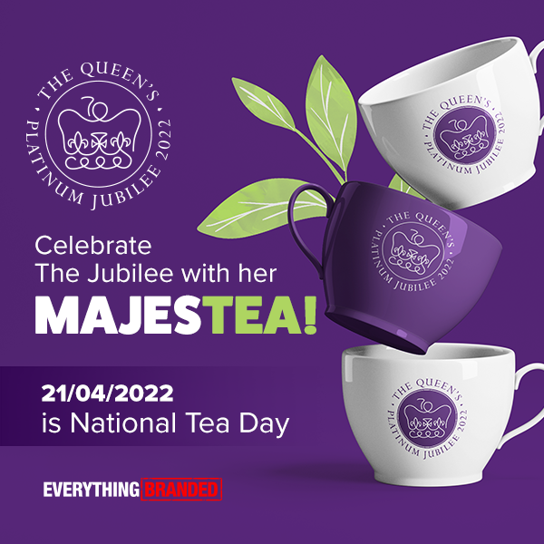 It's #NationalTeaDay! ☕
Sit back, relax and celebrate by browsing our #PlatinumJubilee product range: bit.ly/3shORPi 💜

#PromotionalProducts #PromoProducts #BrandedMerchandise #Promo #RoyalFamily #BrandedDrinkware