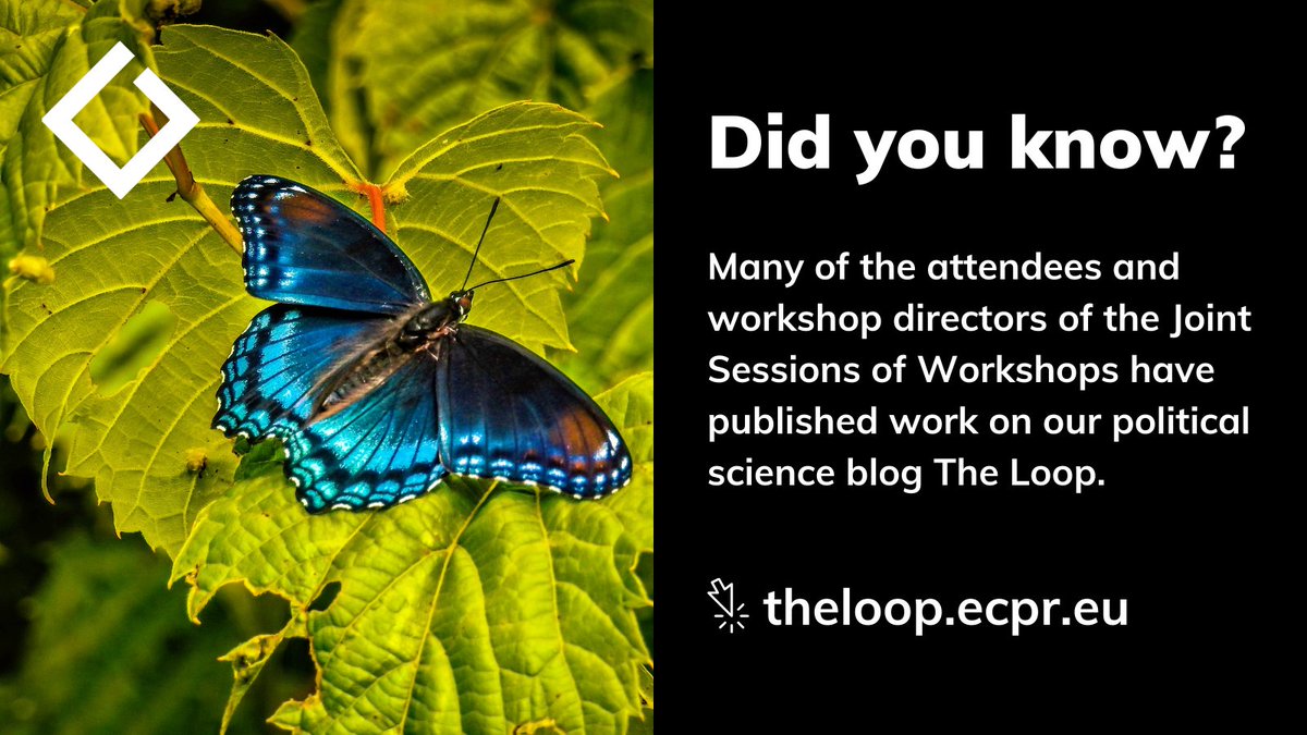ECPR's tweet photo. Enjoying #ecprjs22? 🏛️

Did you know that many of our attendees and workshop directors have published work in @ECPR_TheLoop? We've highlighted some fantastic examples at the Expo for you to read at your leisure! 👉 https://t.co/UYfH78GQG1

#PoliticalBlog https://t.co/olp57WidgH