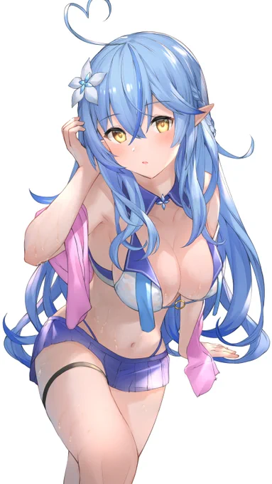 4日目,雪花ラミィちゃん
#LamyArt 
#100日チャレンジ 