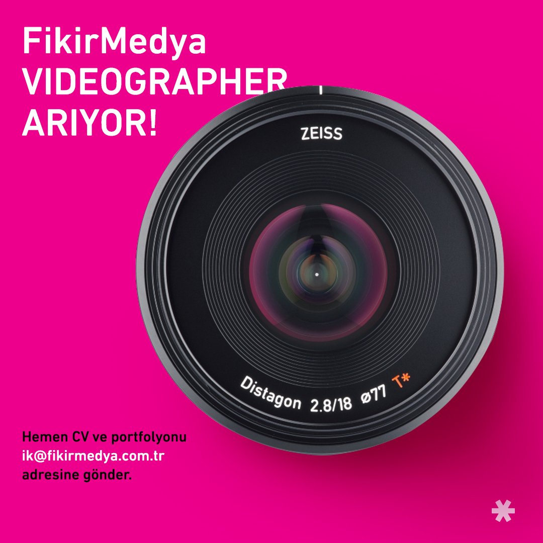 FikirMedya's tweet photo. O videographer benim diyorsan daha ne duruyorsun? 

Cv ve portfolyo için: ik@fikirmedya.com.tr https://t.co/cSrhxcs8hE