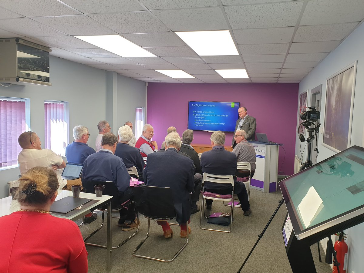 After 2 years of no events it's exciting to finally be doing our #Digitisation Workshops again. Keep an eye on our website for future dates. #education #heritage #Collections #archives