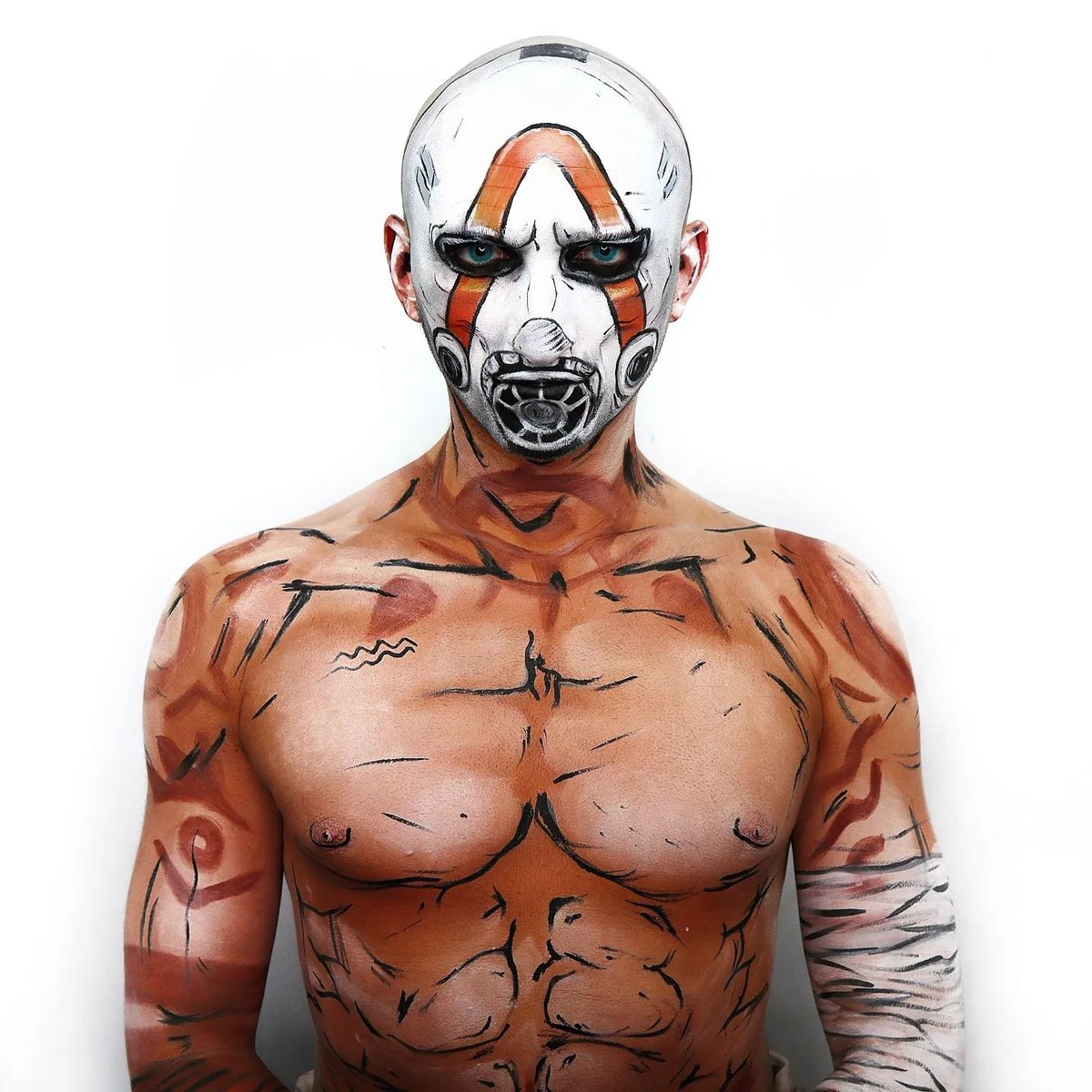 cc_lenses's tweet photo. Incredible bodypaint cosplay of Psycho from Borderlands by @rainbowskinz 😲 👀 https://t.co/BdneHqFXiP
#borderlandspsycho #borderlands #borderlandscosplay #psychocosplay #creativemakeup #colouredcontacts #coloredcontacts #bluelenses #bluecontacts https://t.co/isDZUrlf2c