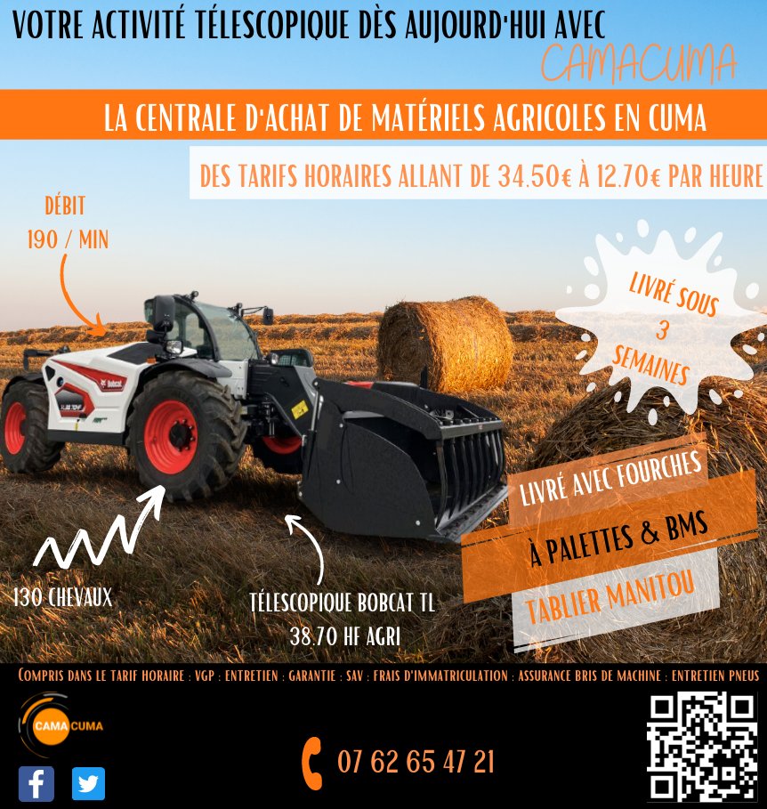 cama_cuma's tweet photo. Vous souhaitez en savoir plus sur l'offre de location longue durée de @CAMACUMA ? Contactez-nous au 07 62 65 47 21 🌾🚜 https://t.co/Bk1f3JpDoy