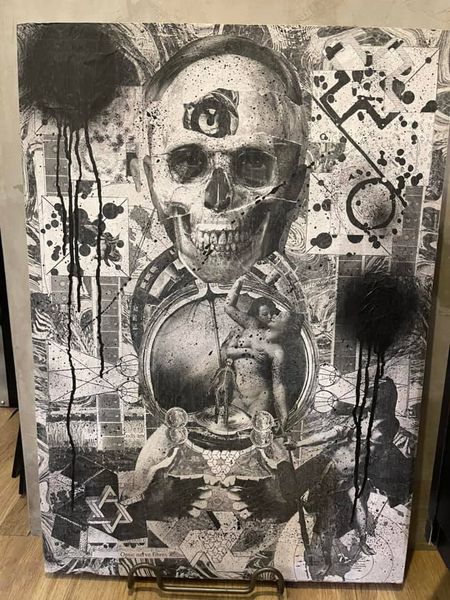 4月23日＠広島クラブクアトロ NEVER GIVE UP!! アート展示：河村康輔 G