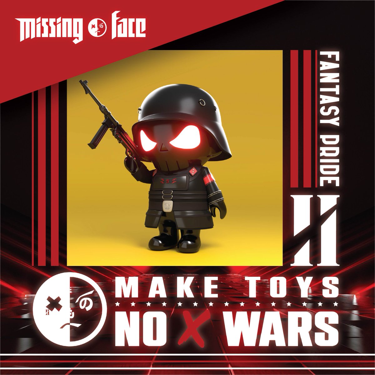 MissingFace's tweet photo. Missing Face Limited Set #010
The design base on the Wehrmacht was the unified armed forces of Nazi Germany from 1935 to 1945.
👾 Discord: https://t.co/BDEo7JW8xn
#nftart #nft #nftartist #nfts #nftcommunity #nftanimation #nftvideo #missingface_official #thefaceclub #faceclub https://t.co/D1ioU3VDSo