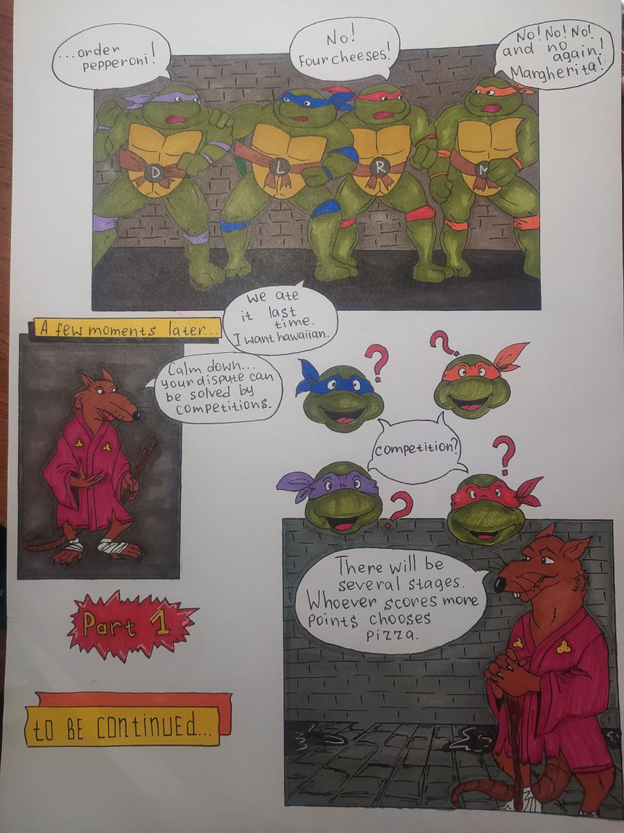 duw444's tweet photo. @tmntnft 
SHELLOO NINJAS!!!!!
I made friends with one person @nftcursedd on the project and we decided to make a comic for you.
Rate it!
It's 1 part
Check full version here!
https://t.co/KjMteCbTPa

#NFT #NFTs #NFTartists #NFTartist https://t.co/mic8m83Ivq