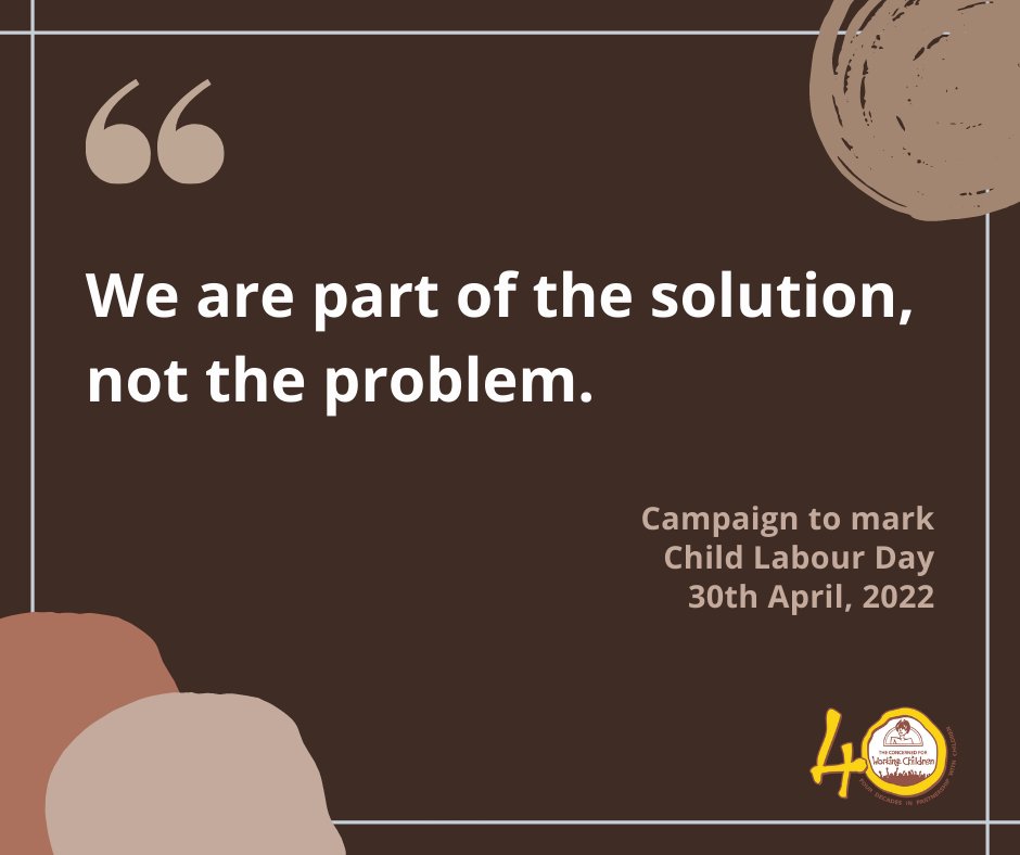 workingchildren's tweet photo. We are part of the solution, not the problem.
Let #AntiChildLabour not be #AntiChild
#childlabour #childwork #childlabourday #childrights #workingchildren #workingadolescents https://t.co/tg5XwvnT84
