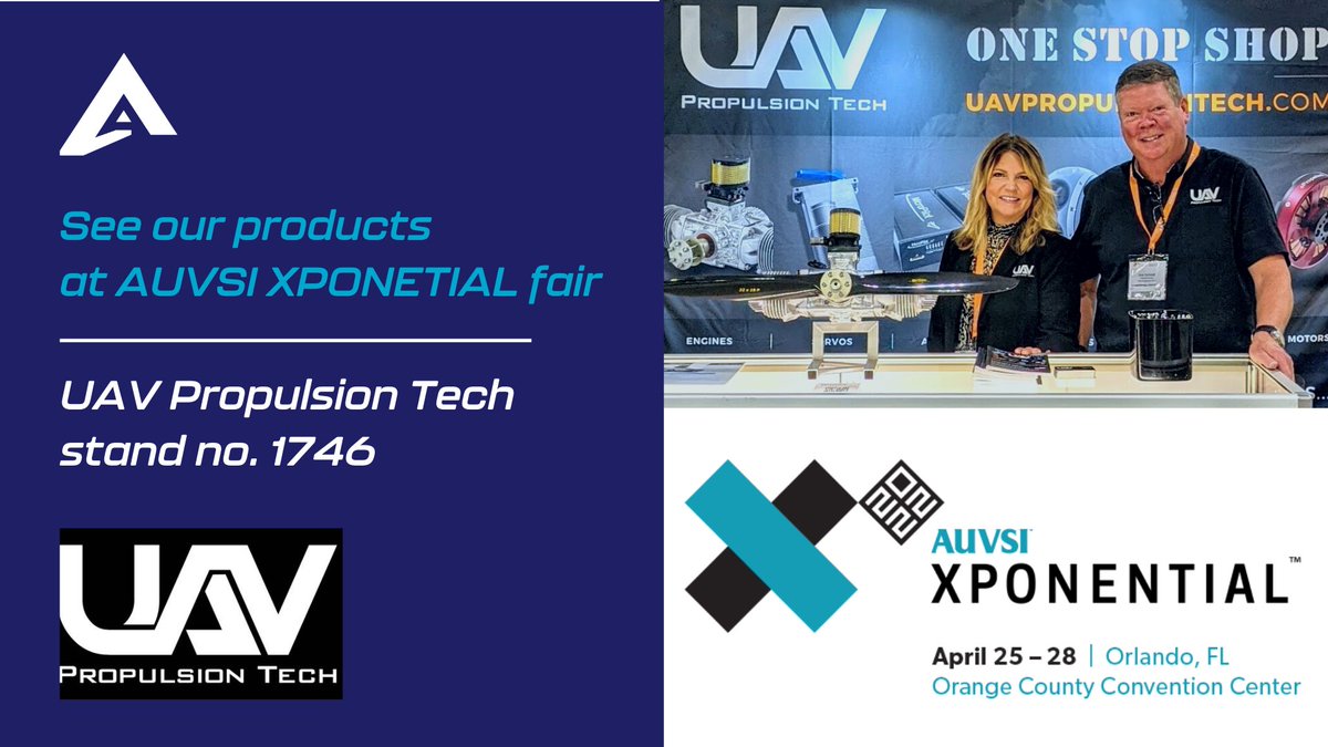 On April 25-28 in Orlando, USA, UAV Propulsion Tech will present Aerobits products at AUVSI XPONENTIAL 2022 trade fair. You will find UAV Propulsion Tech at stand #1746. Get your free expo pass now: uavpropulsiontech.com/about/
#Drone #Drones #GNSS #Technology #Aviation #Avionics