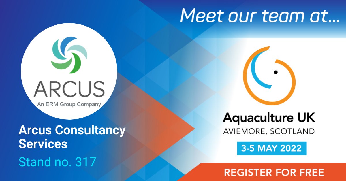 ArcusConsultant's tweet photo. We will be exhibiting at @aquacultureuk  from 3rd - 5th May in Aviemore. Come meet the Arcus team and find out how we can support you on your next project!

#AquacultureUK #ecology #landscape #environment #planning https://t.co/jffmnP6Rr6
