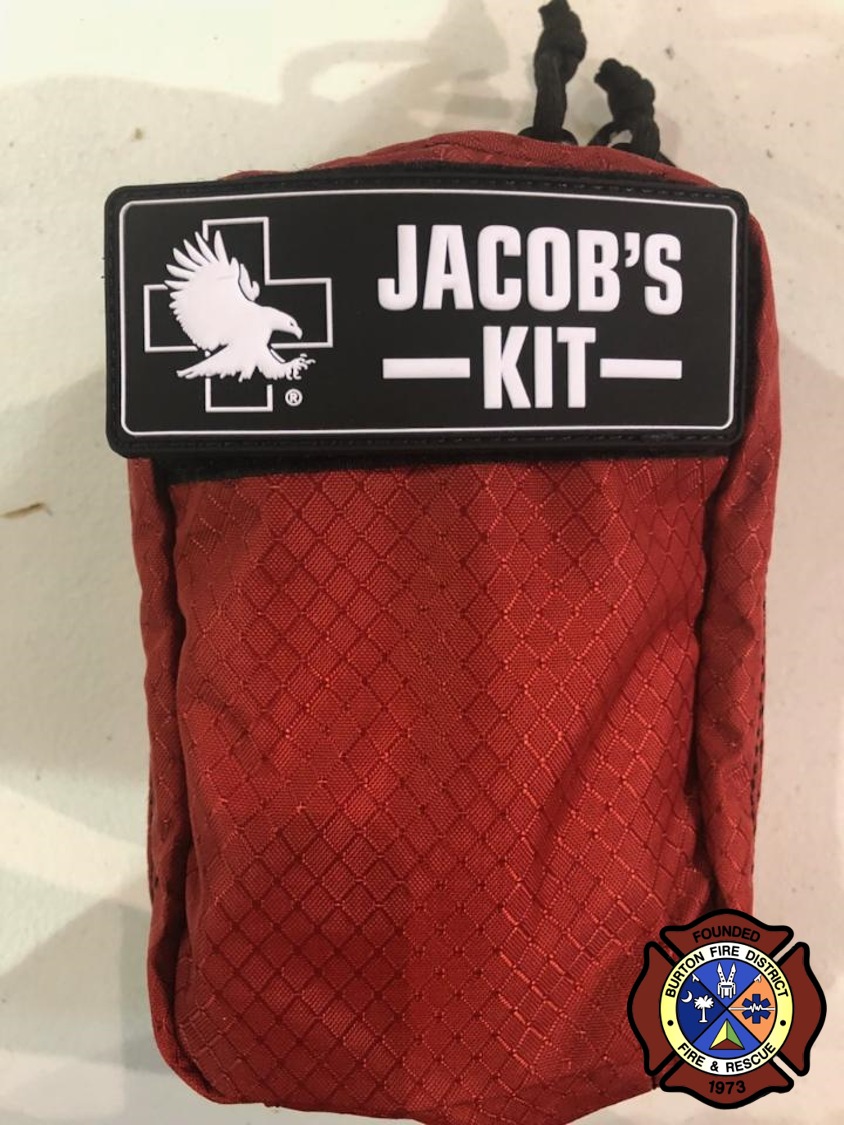 BurtonFD_SC's tweet photo. #BurtonFD is excited to announce our #JACOBkit program saved its 2nd life at a vehicle collision by a citizen who participated in the program & was able to stop critical bleeding prior to 1st Responders arrival. Jacob wanted to be a Superhero so he could "help people," & he has. https://t.co/BXP8zAwe6U