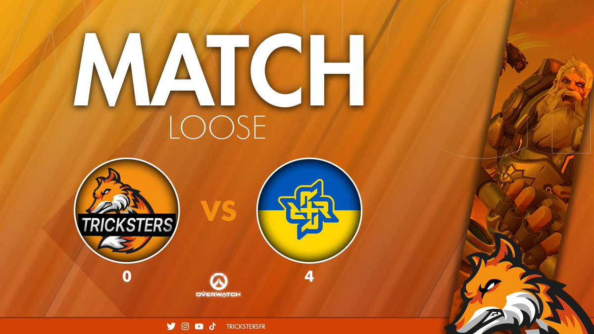 L'équipe Overwatch a affronté les <a href="/OW_RGN/">Regen</a> hier soir.
Le résultat du match s'est soldé sur une défaite notre équipe de 4-0.
GG à eux 👏
Merci à <a href="/CastersNest/">CastersNest</a> pour le cast du match 
On se retrouve samedi pour les matchs de barrage de la div 2 pour se qualifier à la Lan.