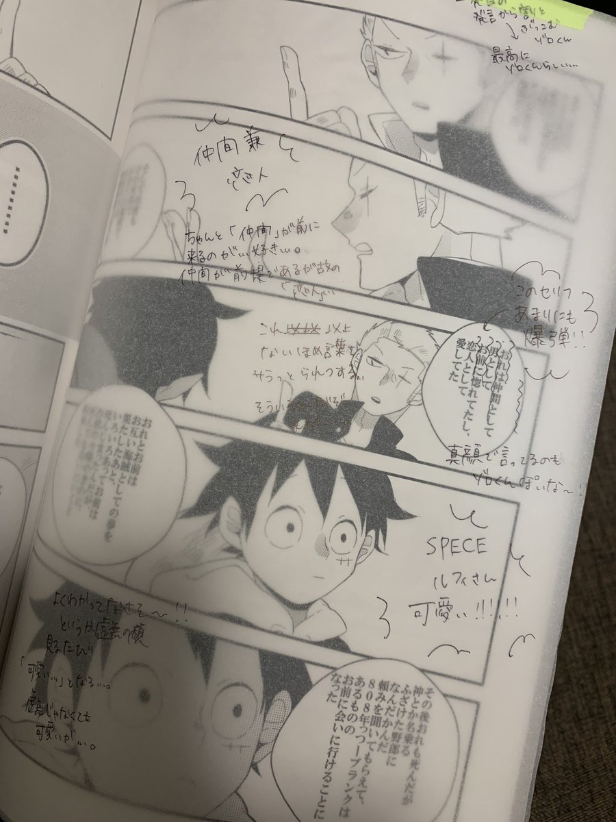 じじじまんさせて頂きたいというかめちゃくちゃ嬉しい事があったのですが人生初の書き込み本もとい付箋本を頂きました…!!しかも2017年の本なのに…🙏🙏めちゃくちゃめちゃくちゃ嬉しい……改めて自分の本なのに読み込んでしまった……ありがたや…ありがたや…🙏 