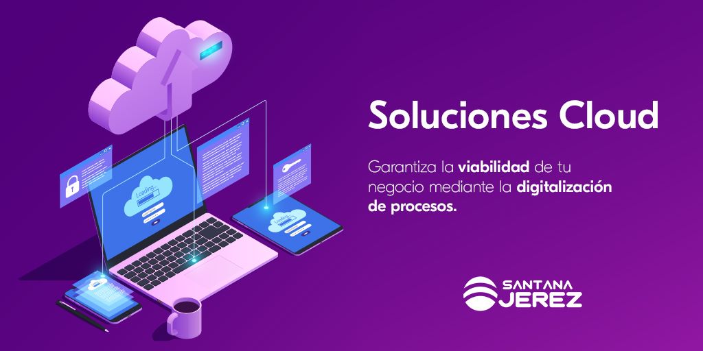 🌐 Aplica soluciones #Cloud y garantiza la viabilidad de tu negocio mediante la #digitalización de procesos y la #TransformaciónDigital.

En #SantanaJerez apostamos por trabajar de una forma optimizada y eficaz. ¿Conoces las posibles ventajas?

ow.ly/6tfc50GFUXp