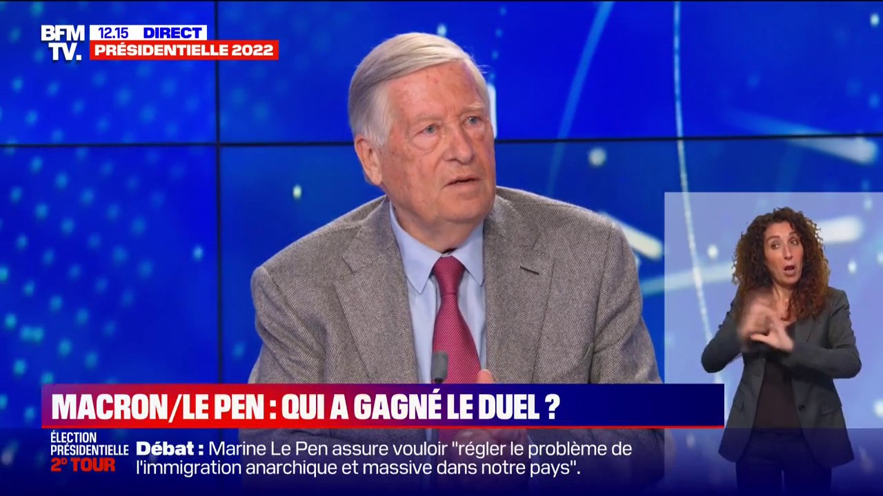 BFMTV on Twitter "Alain Duhamel "Marine Le Pen a clairement progressé