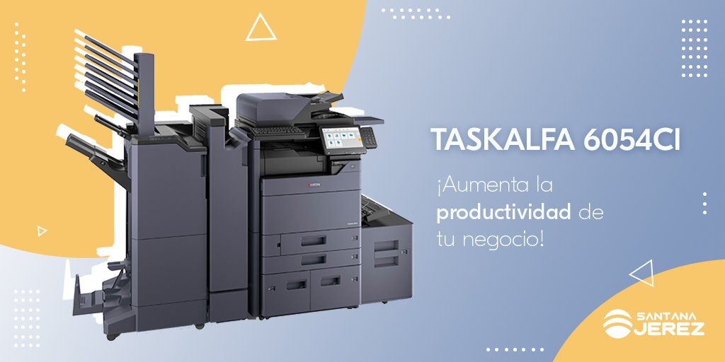 ✅ Con la nueva #Kyocera #TASKalfa6054ci multiplicarás la productividad de tu negocio gracias a su #InteligenciaArtificial y a su interfaz táctil simple e intuitiva. ¡Y sin asumir riesgos, ya que también incorpora su propio sistema de encriptación de datos!