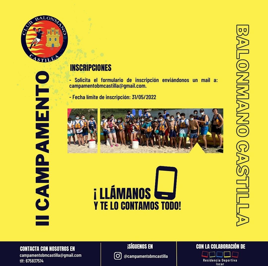 CampBmCastilla's tweet photo. ¡¡Seguimos recibiendo inscripciones!! 
🚨Formulario de inscripción 🚨 https://t.co/nexo6OxMQi https://t.co/SahgON2Du0