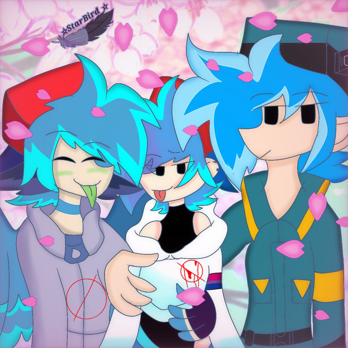LunDragon1's tweet photo. Amazing Trio Bf's~🌚✨🌺
Innokenty: my🐦✨
Briggs: @Axrael_Ailen🔋✨
BF: @v_wolf1357 💕🌺
#Bfsona 
#BF_Innokenty 
#FNF_EXO https://t.co/HIUrhEUk17
